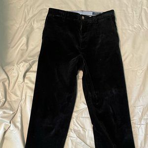 Mens Ralph Lauren Black Corduroy Pants